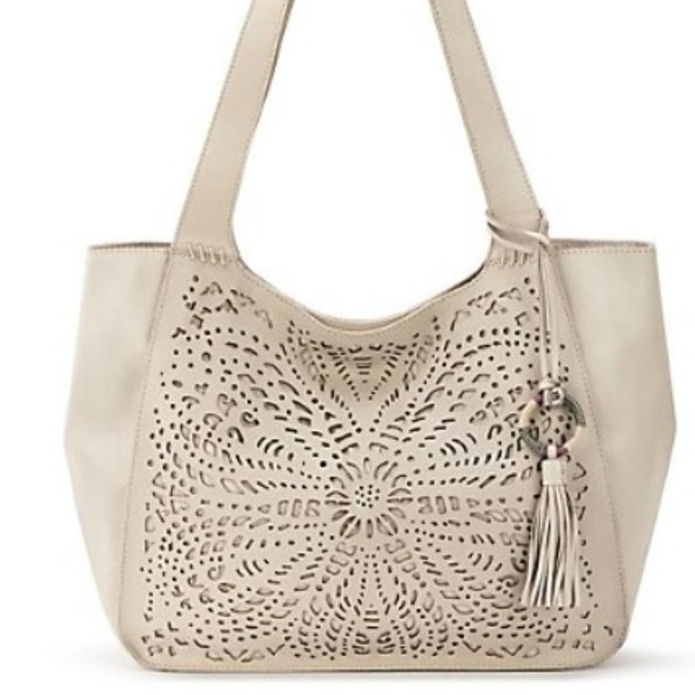 The Sak Huntley Leather Floral Tote